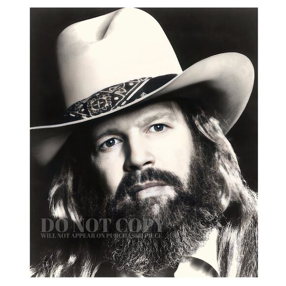 David Allan Coe Photograph 11 X 13 | RARE Outlaw Country Photo | Poster Print - Picture 1 of 2
